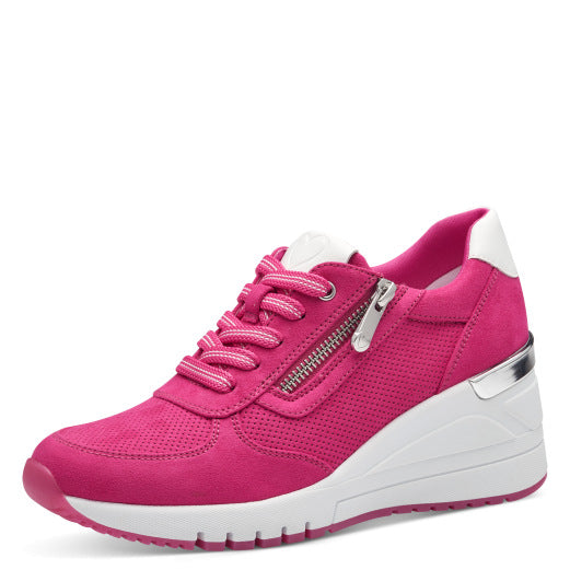 Marco Tozzi Pink Comb wedge trainer