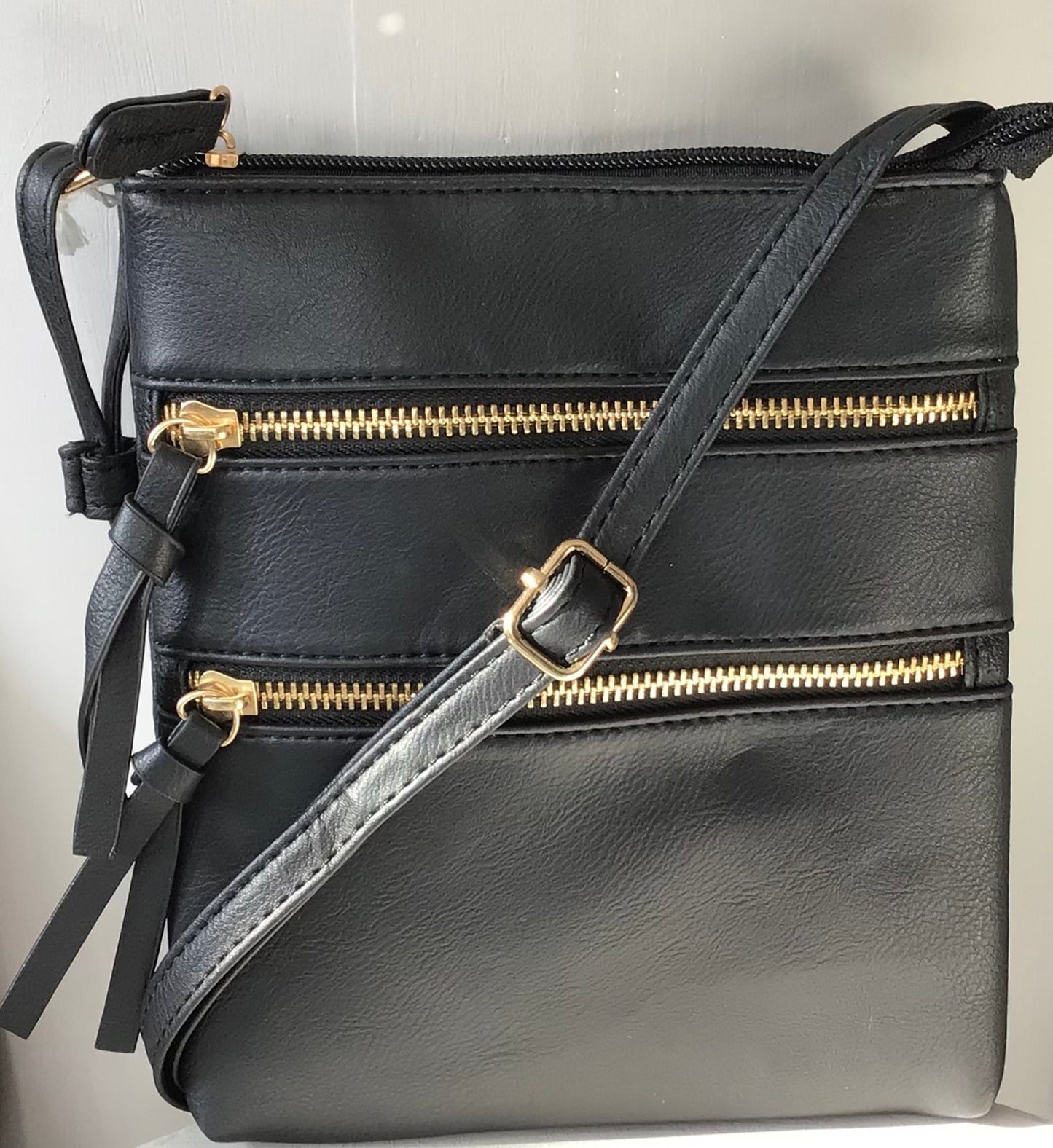 Envy 401 Triple Zip Classic Crossbody Bag