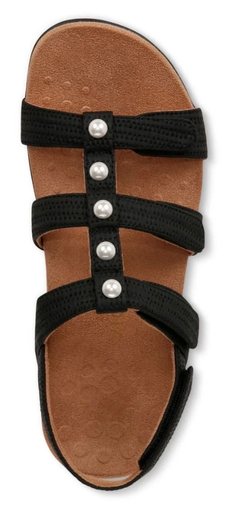 Vionic Amber Pearl Black sandal