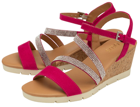 Lotus Goldie glitter sandal Pink or White