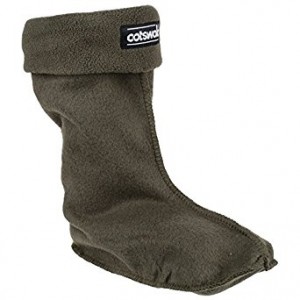 Cotswold Fleece welly sock Green