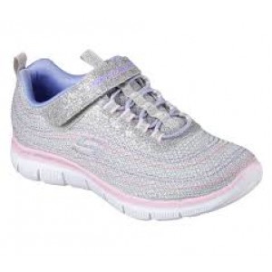 Skechers 81658L/LGMT  Skech Appeal Mini Metal Madness. Light Grey Mullti
