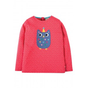 Frugi Erin Applique Owl Top 