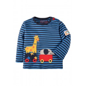 Frugi Button Applique Giraffe top