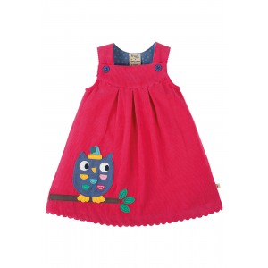 Frugi lily cord dress owl