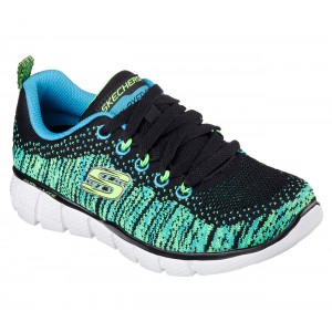 Skecher Perfect game Blue/black/lime