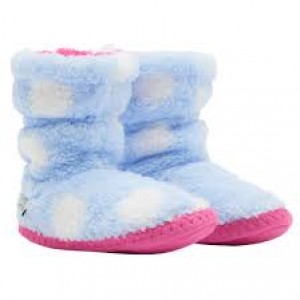 Joules Sky Blue Spot Slipper