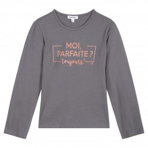 3Pommes 3K10994 Tee shirt star Grey Romantic shades