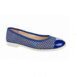 Adesso Amy blue multi mesh ballerina