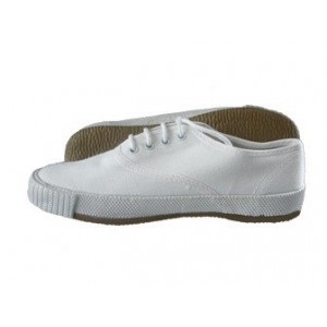Plimsole White lace up