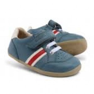 Bobux SU airforce white/red trackside sports first walker