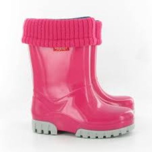 Toughees  Pink lined wellies