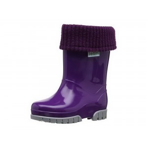 Term roll top welly purple