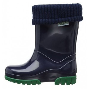 Term roll top welly Navy