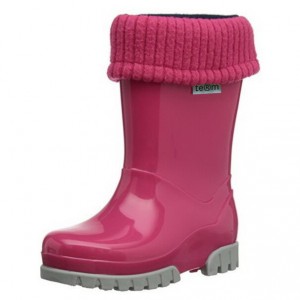 Term roll top welly Pink